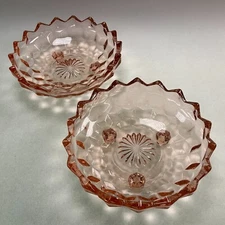 Indiana GlassAmerican Whitehall Peach Collection 3-footed Candy Dish - Set of 2