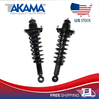 2 pcs TAKAMA Complete Rear Strut Coil Spring Set Kit For 14-19 TOYOTA COROLLA