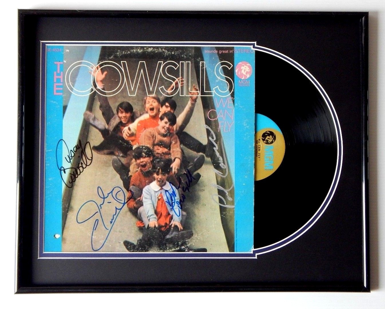 The Cowsillls We Can Fly Record LP Album Framed Display By 4 Susan, Bob