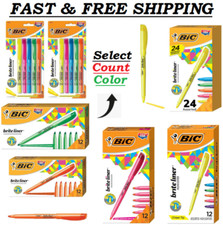BIC Brite Liner Highlighters, Chisel Tip, Highlighters - Select Color  Count ,