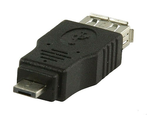 STANDARD FEMALE TO MICRO MALE USB ADAPTER 2.0 CONNECTOR FOR OTG CABLE - Picture 2 of 2