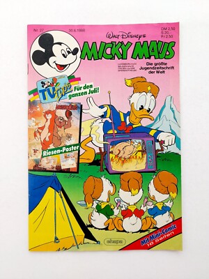 Ehapa - Mickey Mouse No. 27 / 1988 / Excellent Condition / Z1 (with Mini Comics & Poster B)
