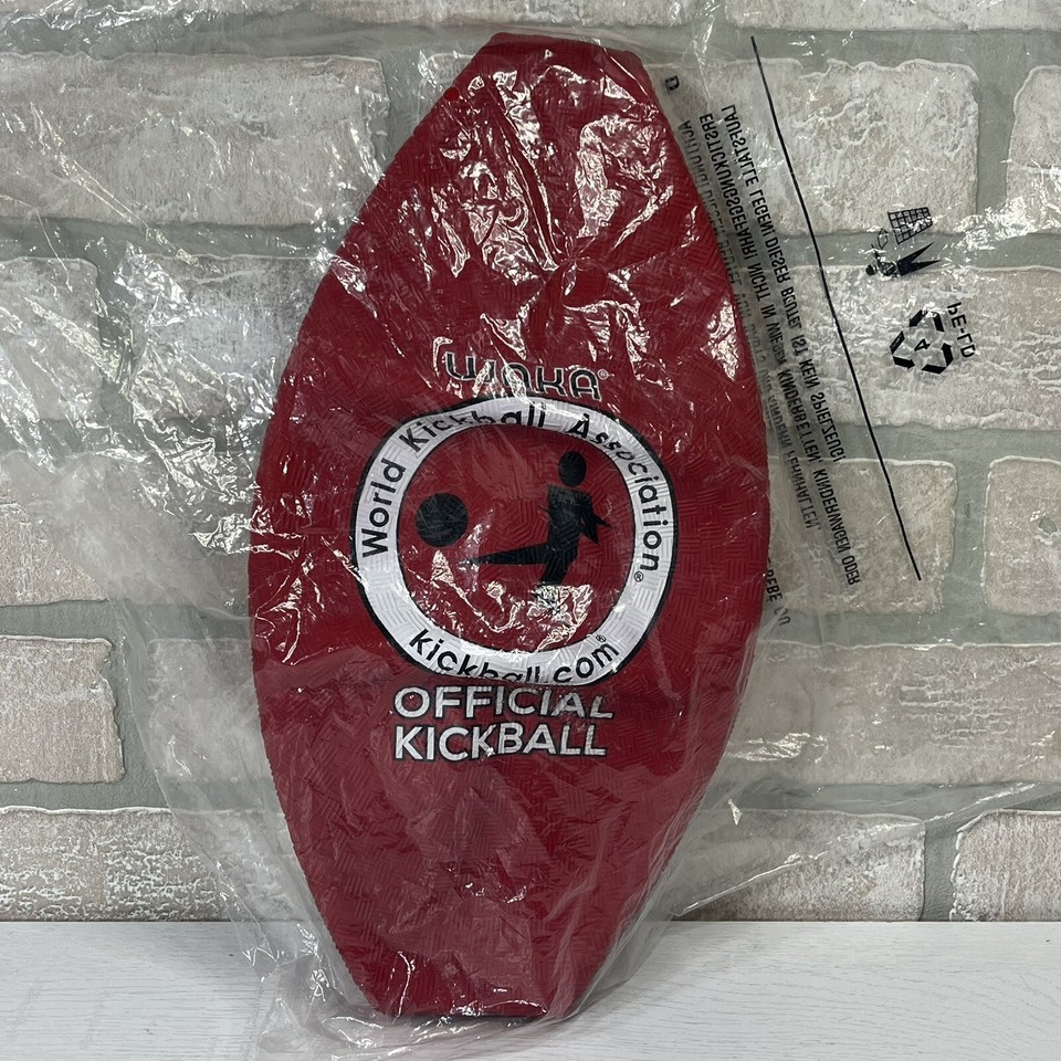 WAKA Official Game Ball World Kickball Association Red Rubber Adult NEW