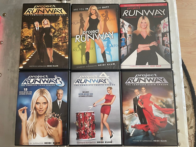 PROJECT RUNWAY - TV series DVD Seasons 1,2,3,4,6,7 Heidi Klum Lot