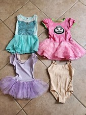 Lot Of 5 Girls Ballerina Dance Dress Size 4/6 and small