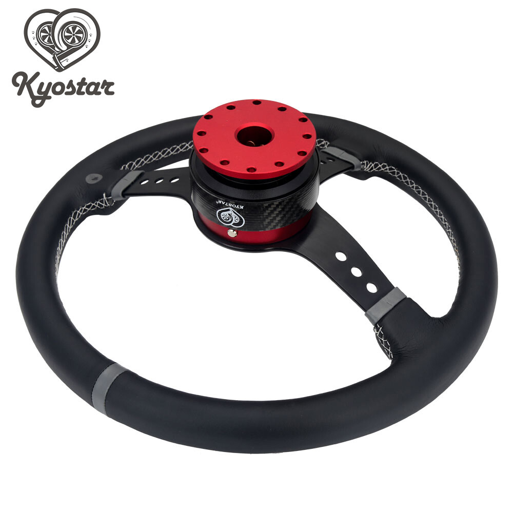 KYOSTAR Carbon Fiber Steering Wheel Quick Release Control Hub Real