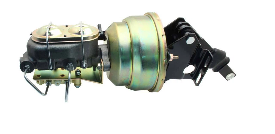 Kit de conversión de freno de disco eléctrico personalizado Ford 1957-1972 rotores perforados/ranurados Foto 2 de 4