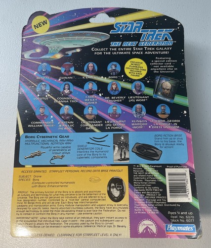 The Borg Action Figure STAR TREK: The Next Generation *NIP* Playmates Toys 1992 - Picture 2 of 6