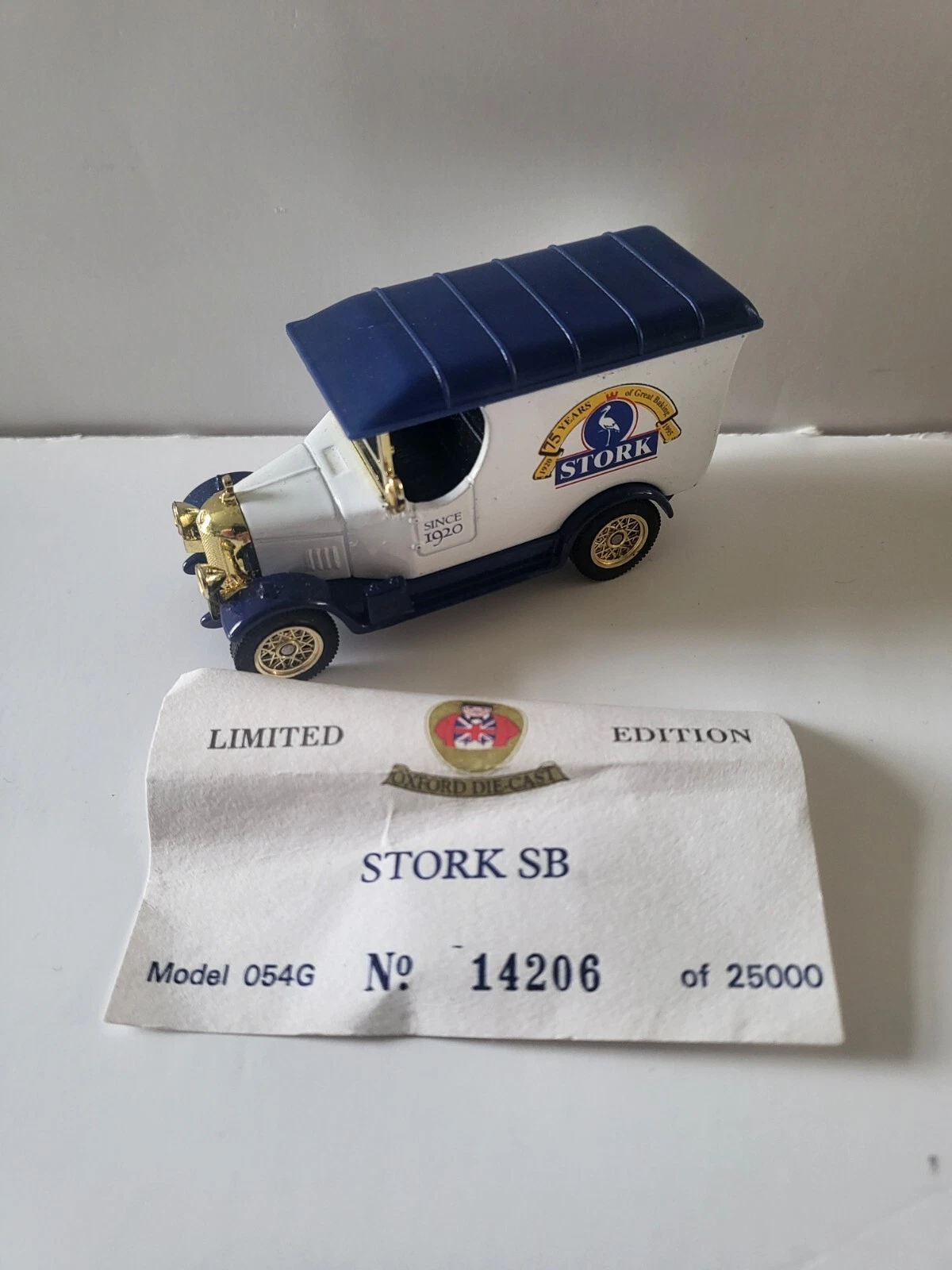 VANS Oxford Diecast Furgone margarina cicogna modello vintage n. 14206 di 25000