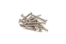 Fender Vintage Slotted Tele Neck Mounting Screws 12 Nickel Plated, 0018369049