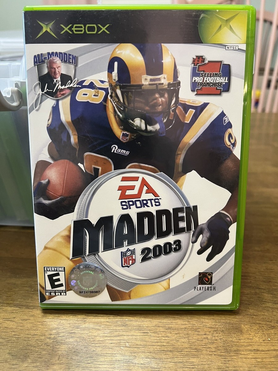 Madden NFL 2003 (Microsoft Xbox, 2002) Complete
