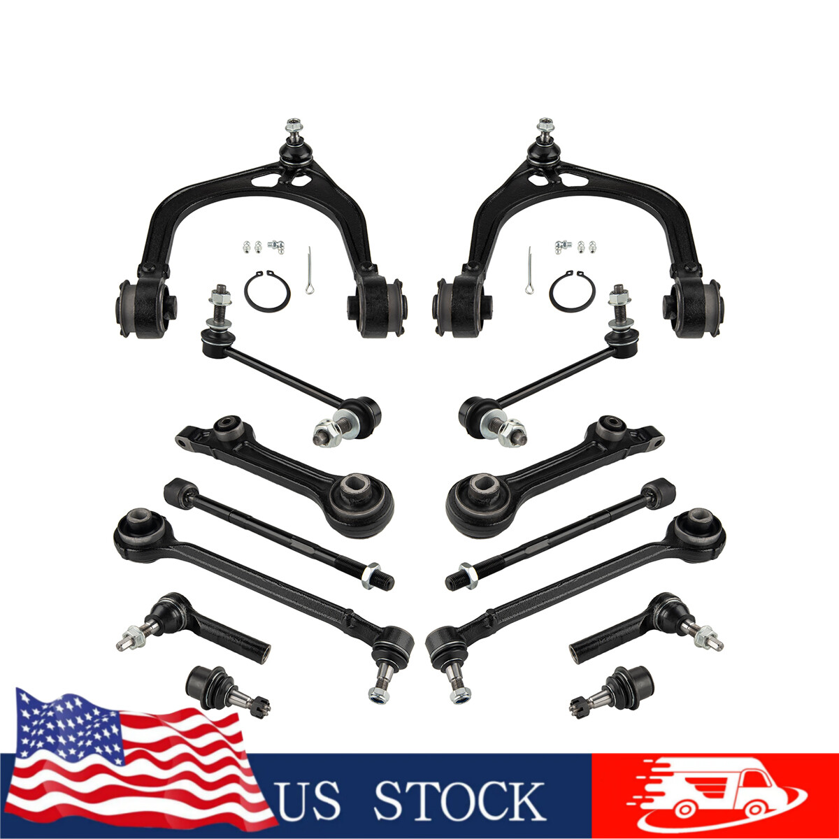 2011-2014 Dodge Charger Challenger 300 14-Piece Control Arm Suspension Kit
