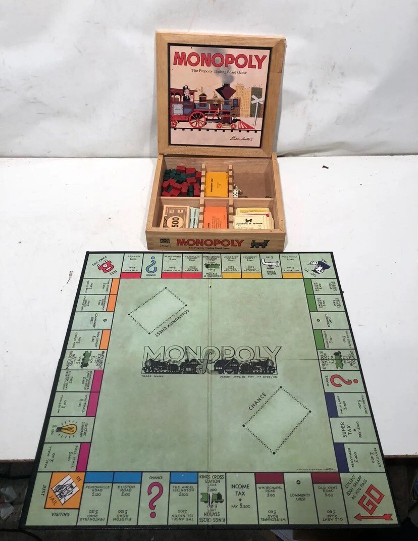 Gioco In Scatola Monopoly In Scatola Di Legno - Main Image