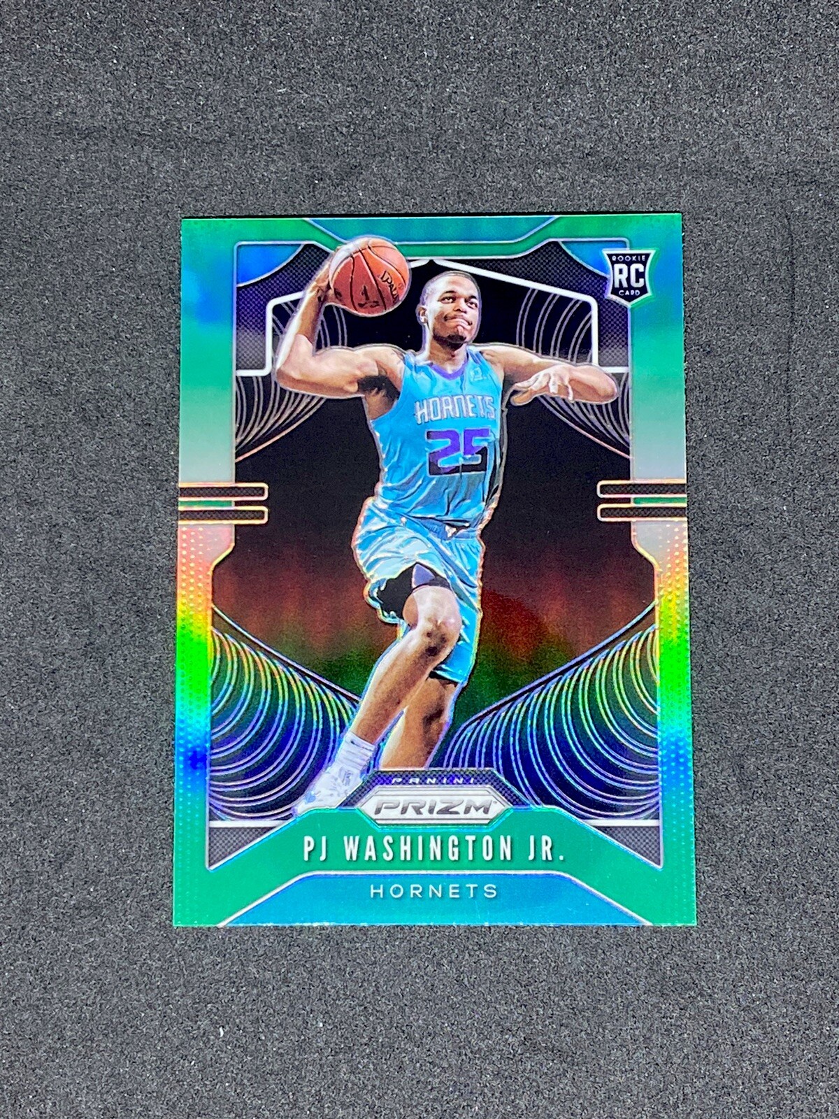 2019-20 Panini Prizm PJ Washington Jr Green Prizm Rookie RC #258 Hornets