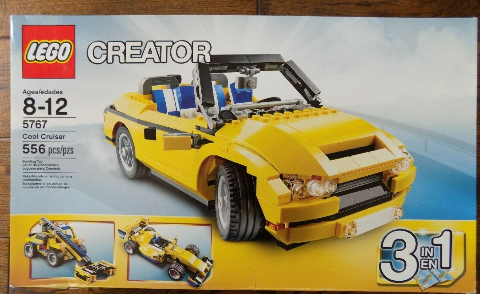 lego creator yellow car