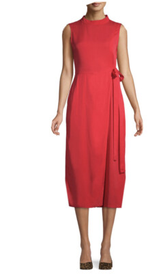 Womens Love Sadie Sleeveless Jumpsuit Bright Red Size XSmall Tie Side NWT 