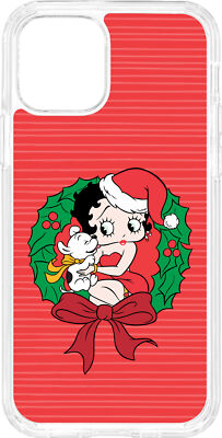Betty Boop Christmas HD Phone Case Compatible with Apple iPhone 13 Models