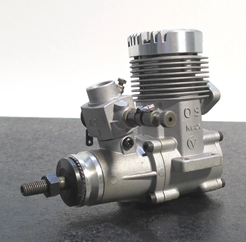 O.S. MAX-46VF ABC rear exhaust 7.45cc 2 cycle glow engine for R/C airplane, f/s - Image 4 of 4