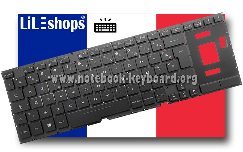 CLAVIER FRANÇAIS TOPCASE Original Asus ROG G502VMK G502VSK GL502VMK GL502VSK EUR 79,99 - FR