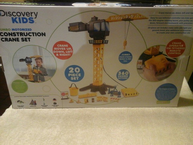 discovery jumbo motorized construction crane set
