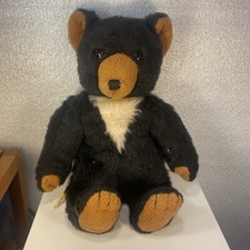Vintage DEANS Childsplay TOY PLUSH Black Teddy Bear 20" Large Please Read Desc 