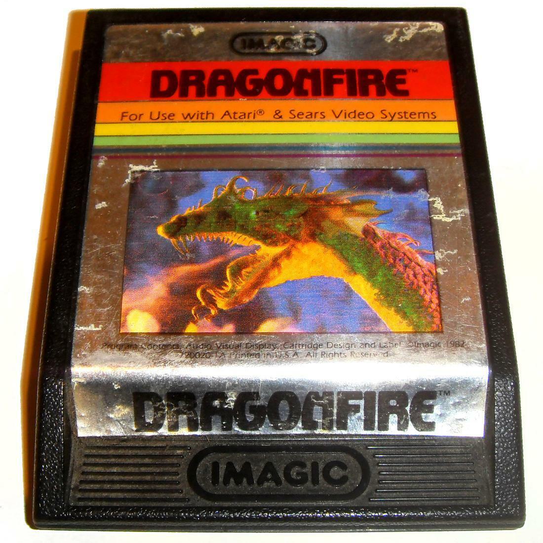 JOUEZ PLUS VITE avec la version américaine de DRAGONFIRE Atari 2600 VCS NTSC
