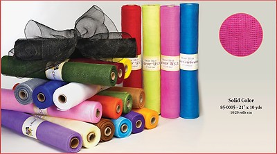 Large Fiber Mesh Rolls Deco Decorative Solid Colors Premium Wedding Baby Shower