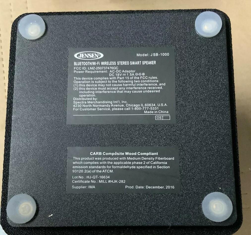 Jensen Jsb1000 Smart Stereo Speaker 
