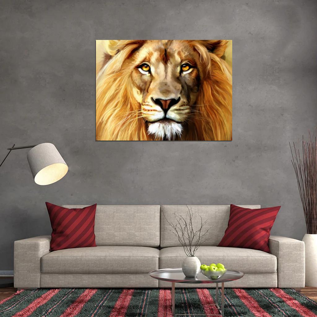 V2150 Beautiful Lion Painting Art Decor WALL POSTER PRINT | eBay
