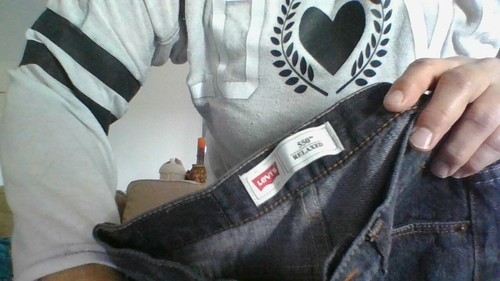 Levi's 550 Relaxed black denim jeans Boys 8 regular W24xL22 wide leg GOOD COND! - Picture 4 of 5
