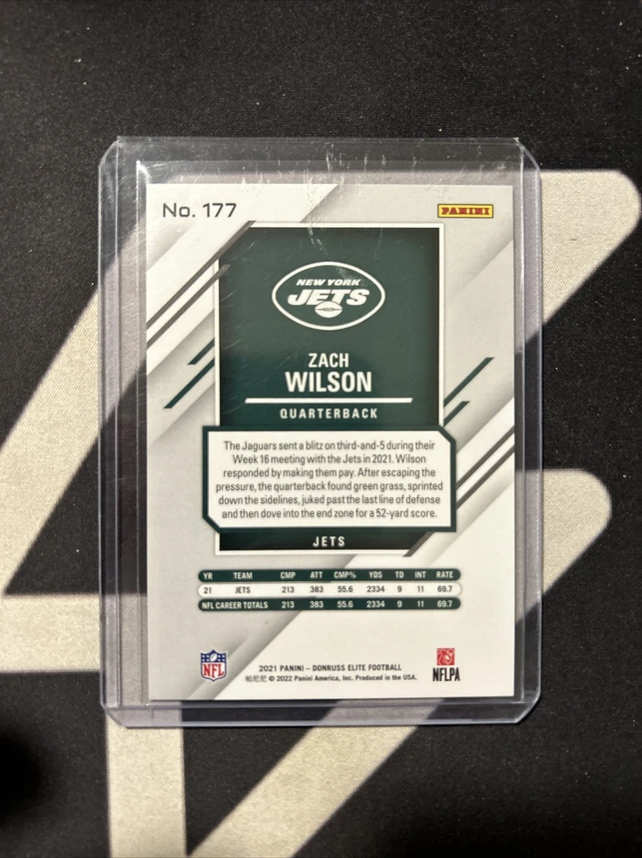 2021 Panini Chronicles - Elite Update #177 Zach Wilson (RC) - Image 2 of 2