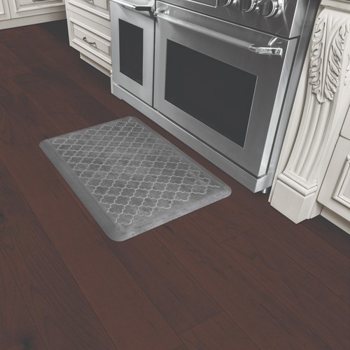 WellnessMats Estates Trellis Anti-Fatigue Mat, Slate, 36" by 24" - Picture 3 of 3