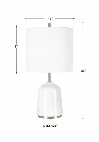 Eloise - 1 Light Table Lamp - 10 inches wide by 10 inches deep Lamps Uttermost - Picture 6 of 8
