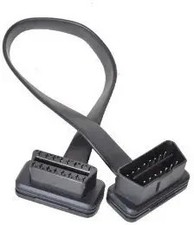 OBD2 Scanner - OBD 2 Flat Ribbon Extension Cable 16 Pin Male to Female Port Ex
