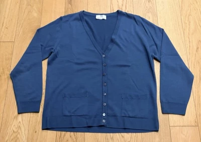 PETER HAHN Damen Winter Strickjacke Cardigan 100% Schurwolle Größe 44 Sehr Gut Z - Bild 1 von 4