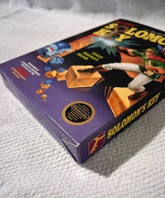 Solomon's Key Complete Nintendo Nes Game CIB Poster Very Good Condition 