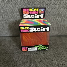 New NeeDoh Nice Cube Pink/Orange Swirl