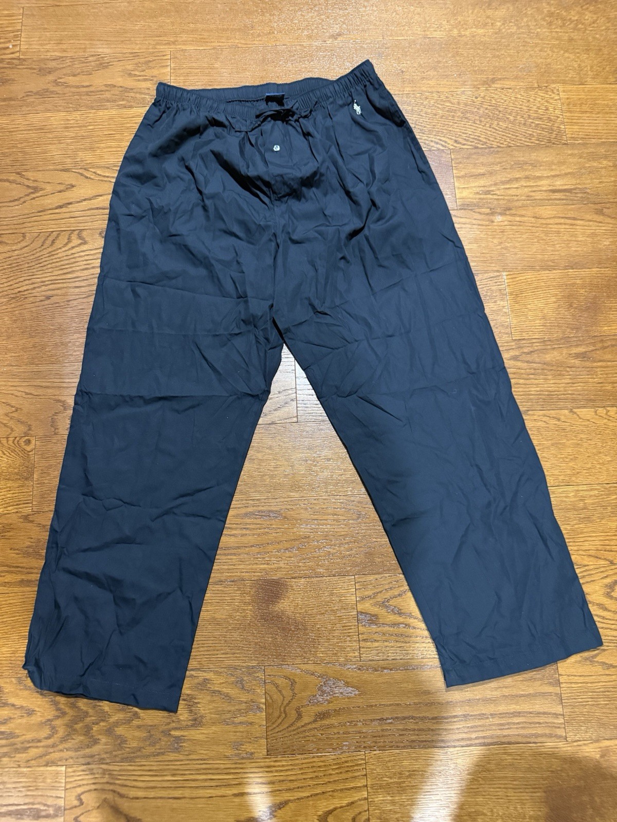 Polo Ralph Lauren L Black Cotton Pajama Pants Sleepwear