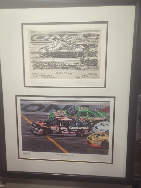 Rick Rush  'Heart of a Champion' Dale Earnhardt Sr Serigraph #656/1000 Signed