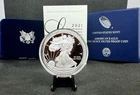 2021-W Proof American Silver Eagle with OGP & COA! 1 Oz .999 Silver!