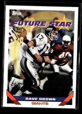 Dave Brown RC: 1993 Topps Rookie Card #188. rookie card picture