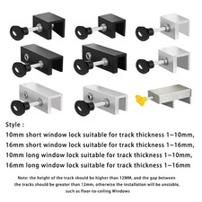 Adjustable Window Lock Window Stoppers Sliding Security Window Lock with Key