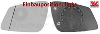 VAN Wezel 0633837 Spiegelglas FüR AußEnspiegel Links FüR BMW