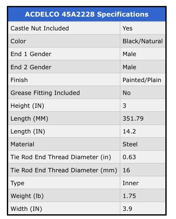 Vara de amarração interna Ford Escape / Mercury Mariner / Mazda Tribute ACDelco nova 2008/09 - Imagem 4 de 4