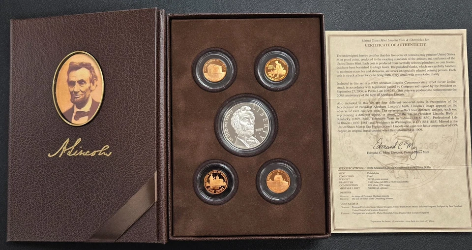 2009 United States Mint Lincoln Coin and Chronicles Set with COA - Image 2 of 3