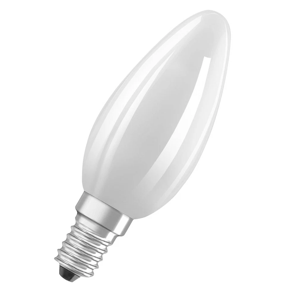 6 x Osram LED Filament Kerze 2,5W = 40W E14 matt warmweiß 2700K ultra effizient - Bild 3 von 3