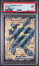 2025 Pokemon Blk En-Black Bolt #158 Zekrom Ex Ultra Rare PSA 9