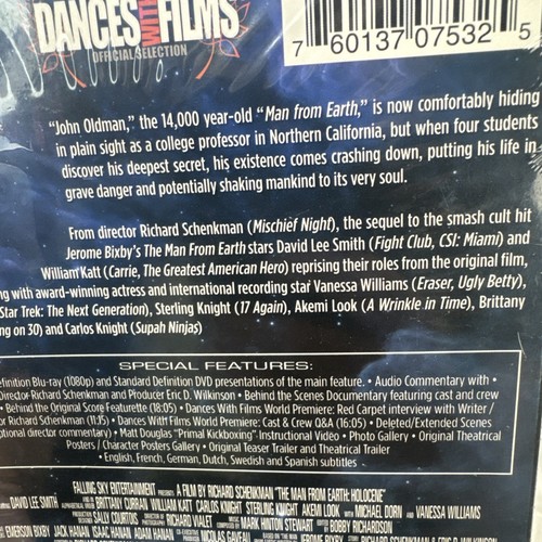 Man from Earth: Holocene (Blu-ray, DVD 2017) Sci Fi NEW Sealed - Picture 4 of 4