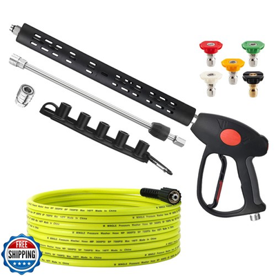 #ad #ad M MINGLE Pressure Washer Hose and Gun Kit 25 FT Power Washer Hos $79.99