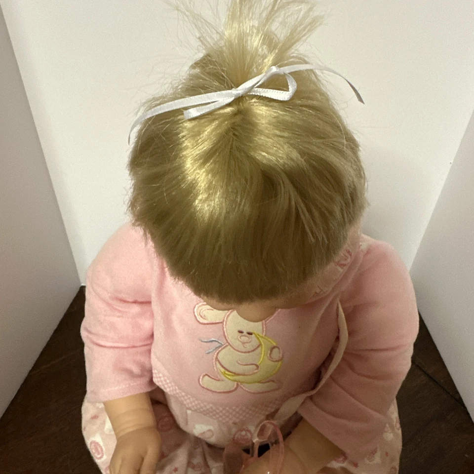 "Muñeco bebé Cititoy 20"" fiel a la vida cuerpo suave muñeca bebé con latido del corazón! 1997 ¡con bonificación! Foto 4 de 4